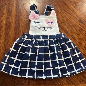 Kids Headquarters skirt with bib suspenders